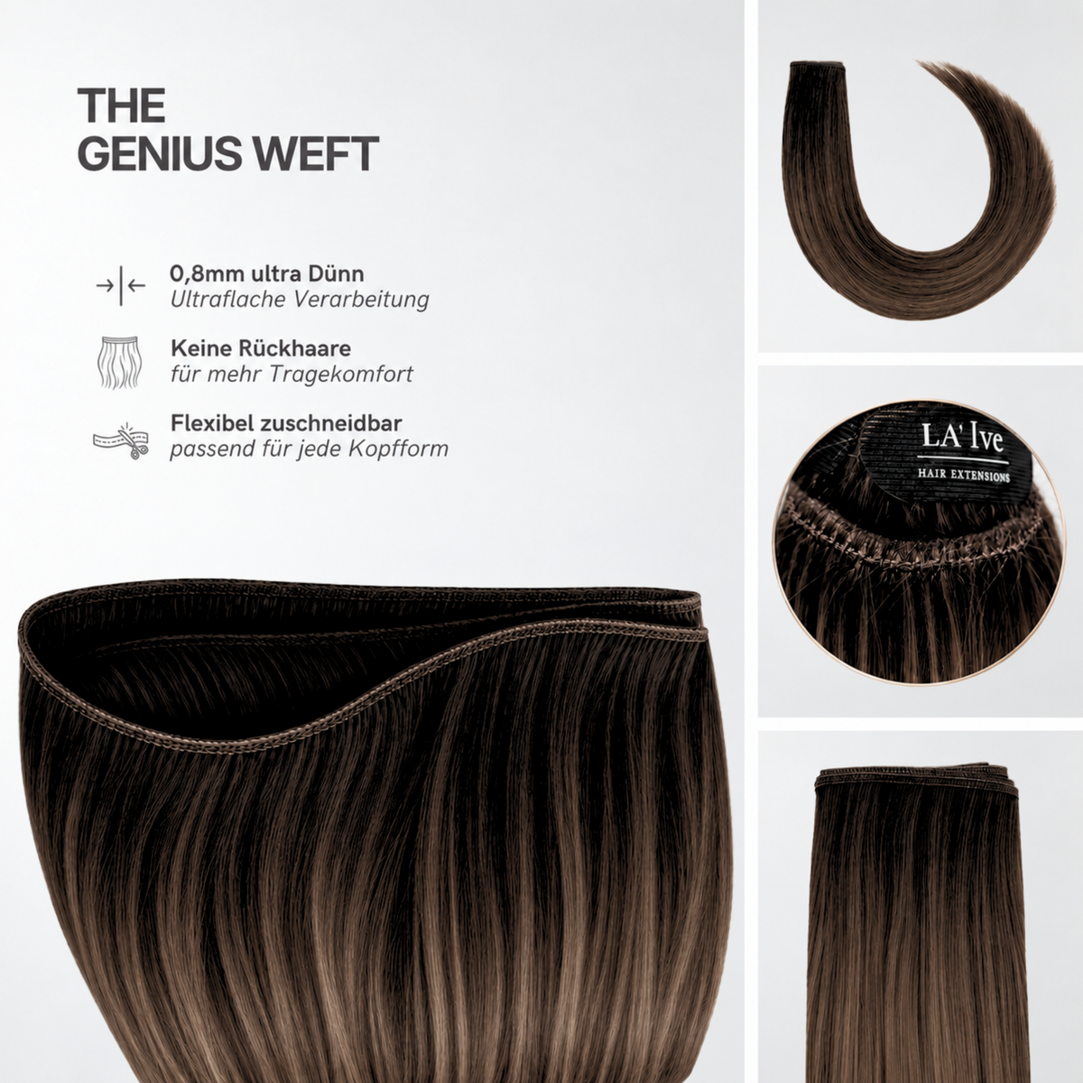 40 cm | Genius Weft | No. 02/06 Root Color