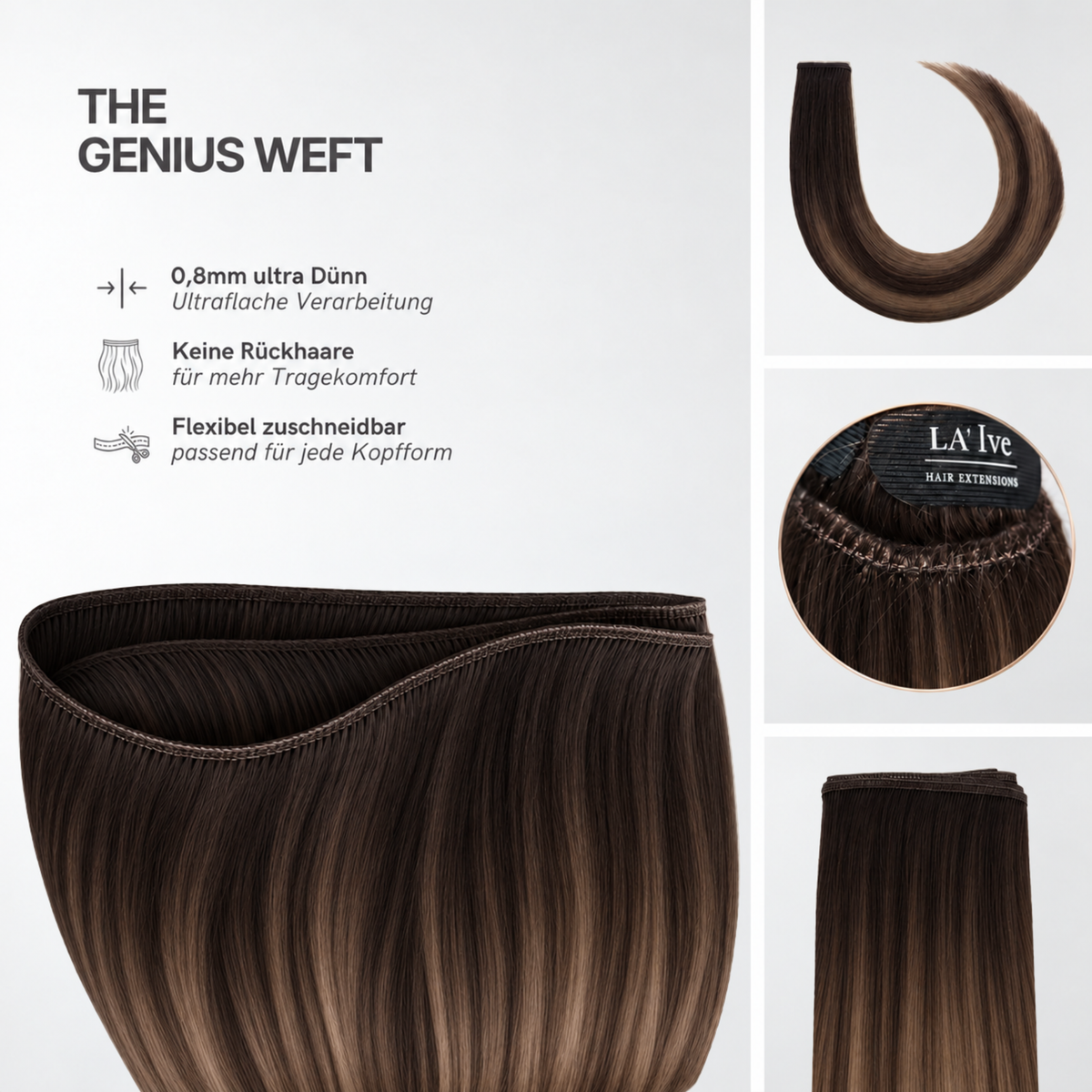 40 cm | Genius Weft | No. 1B-02/10 Balayage