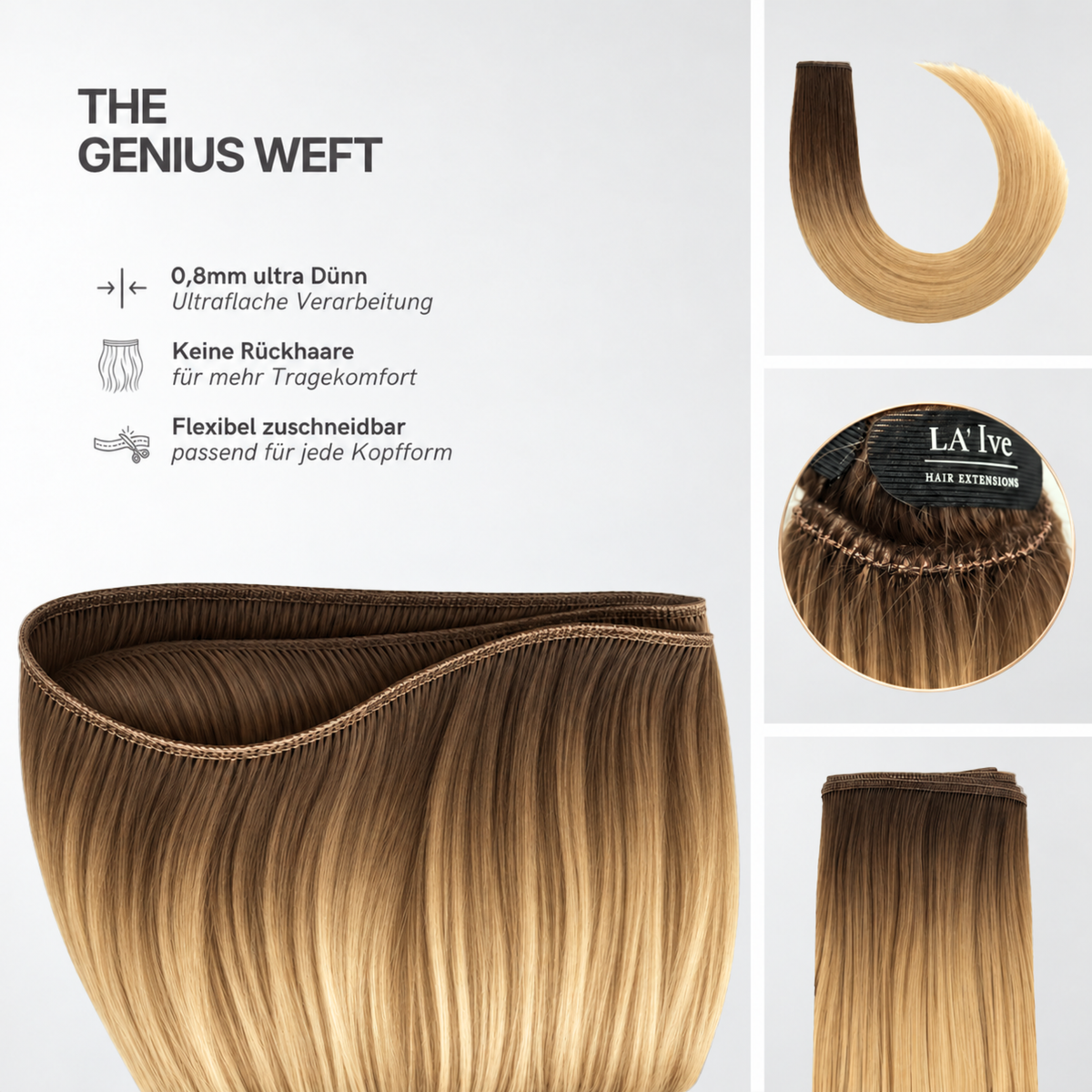40 cm | Genius Weft | No. 06/24 Root color