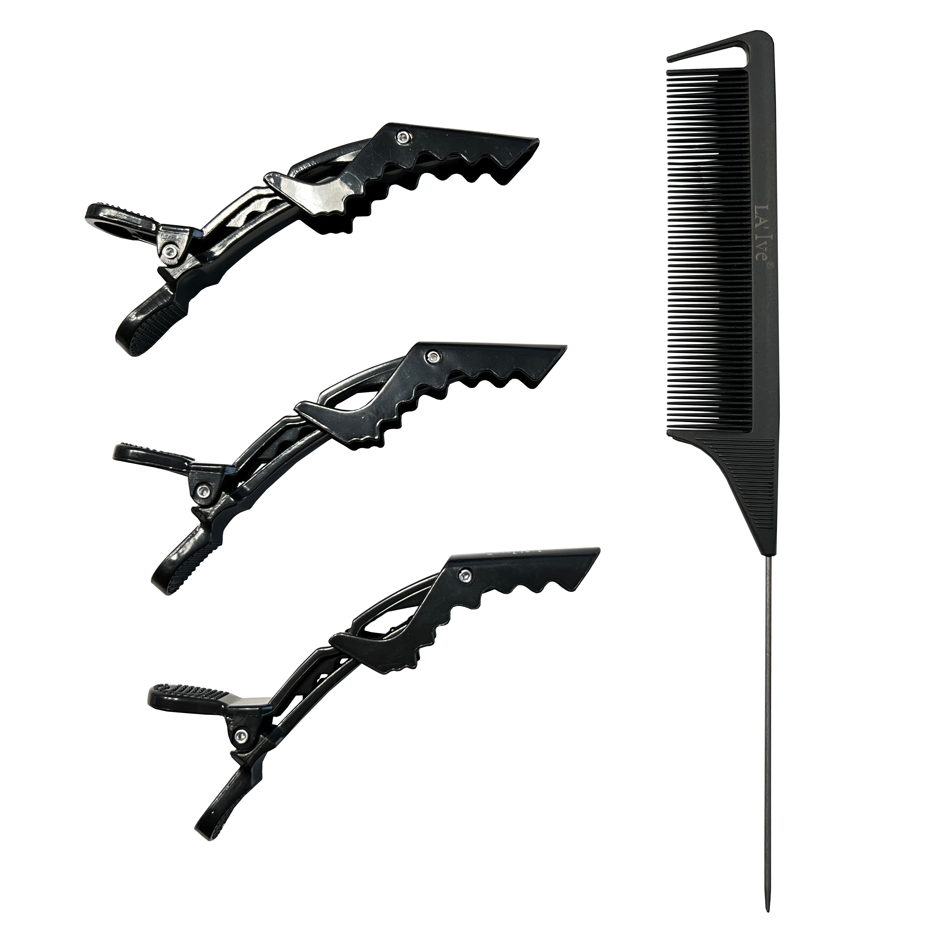 Kamm & Haarclip Set- schwarz - LA’ Ive