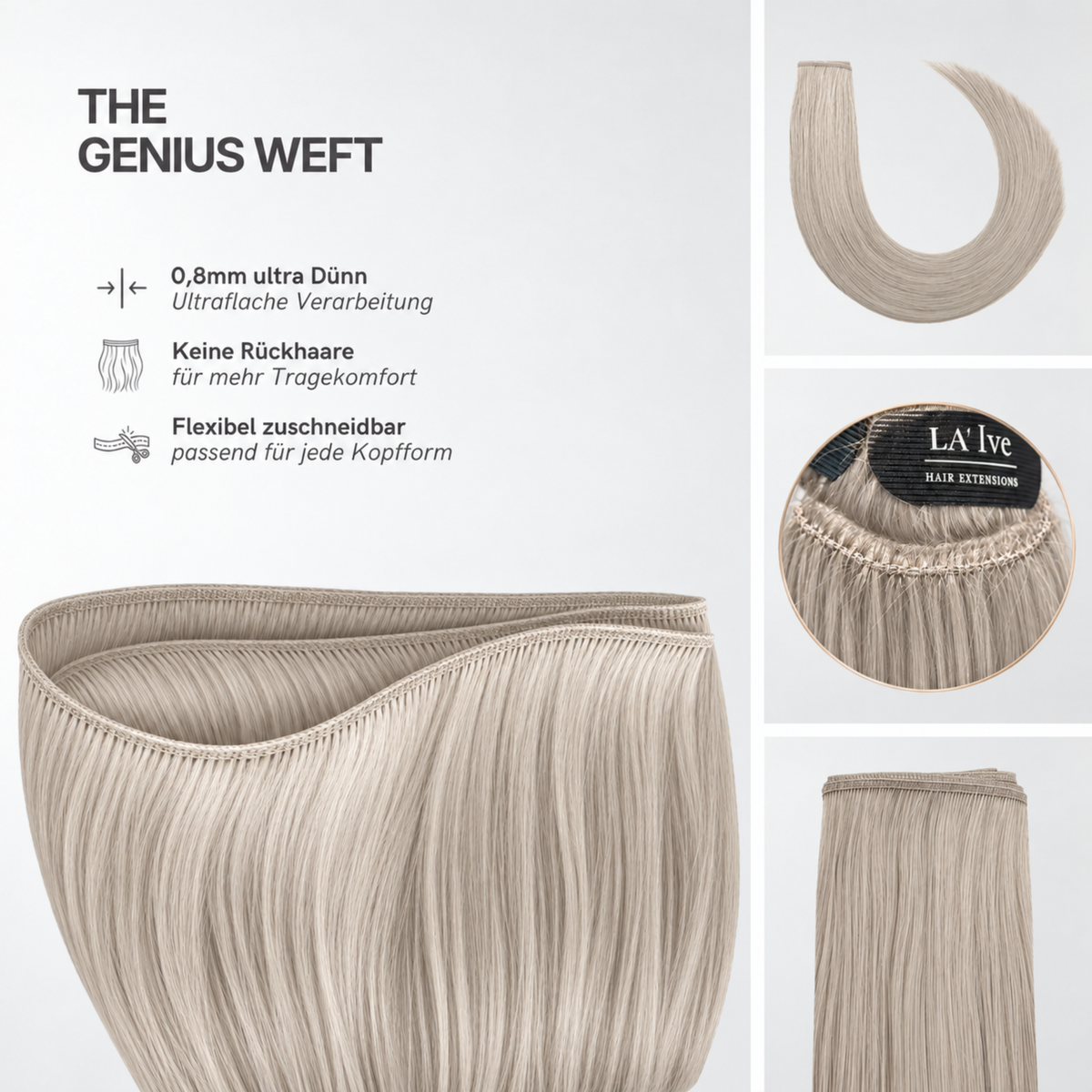 40 cm | Genius Weft | No. Silver