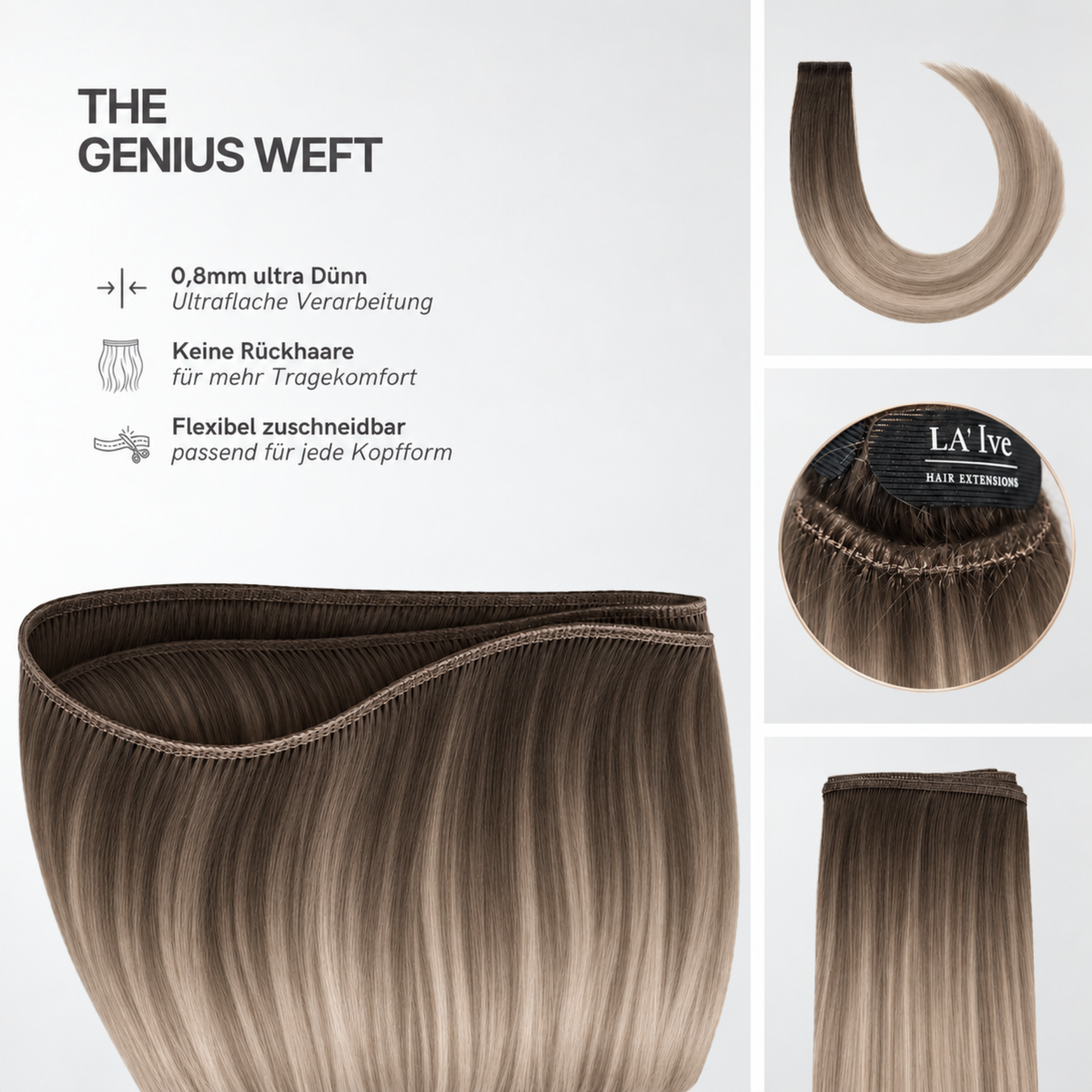 40 cm | Genius Weft | No. 02-10/18A Balayage