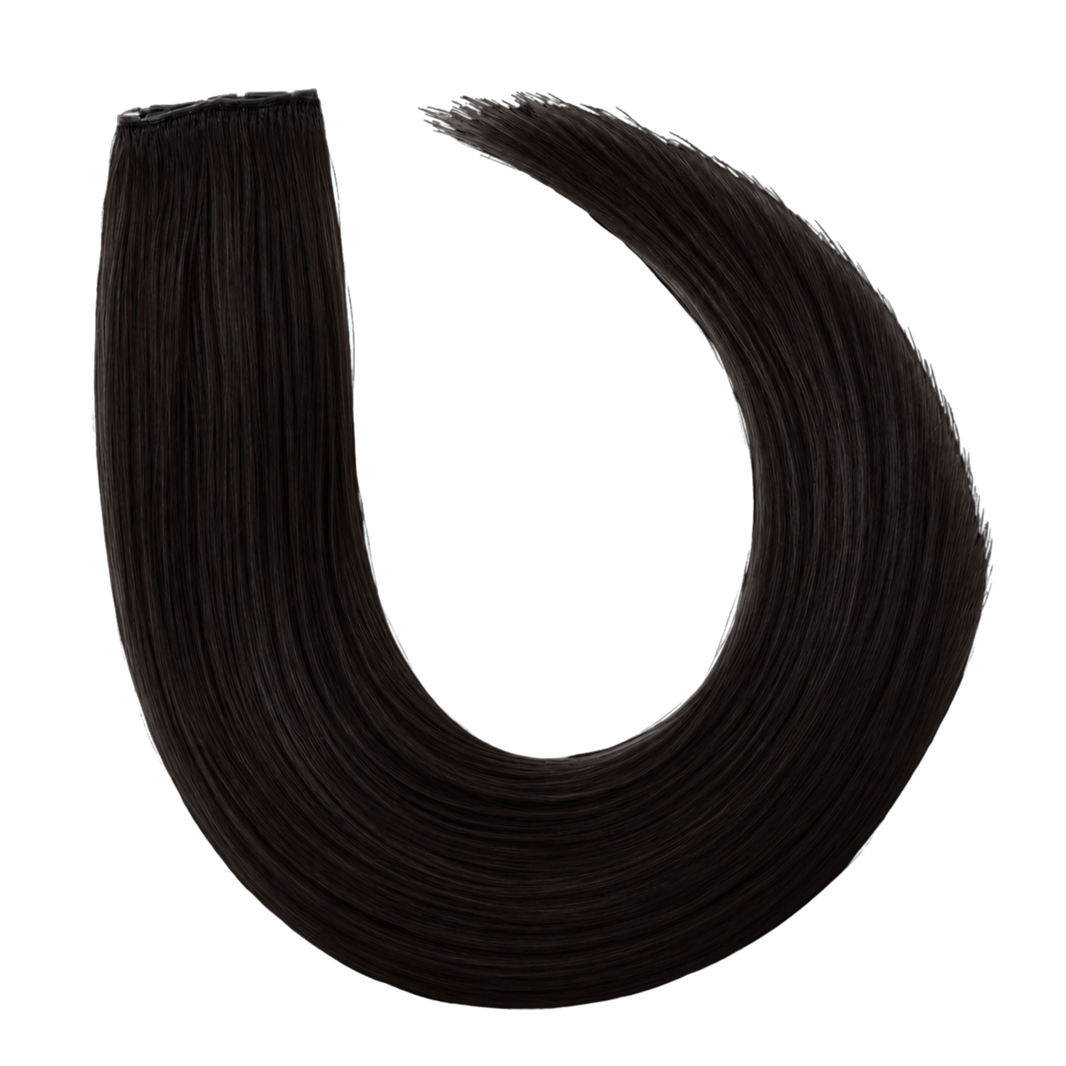 40 cm | Invisible Butterfly Weft | No. 1B schwarzbraun