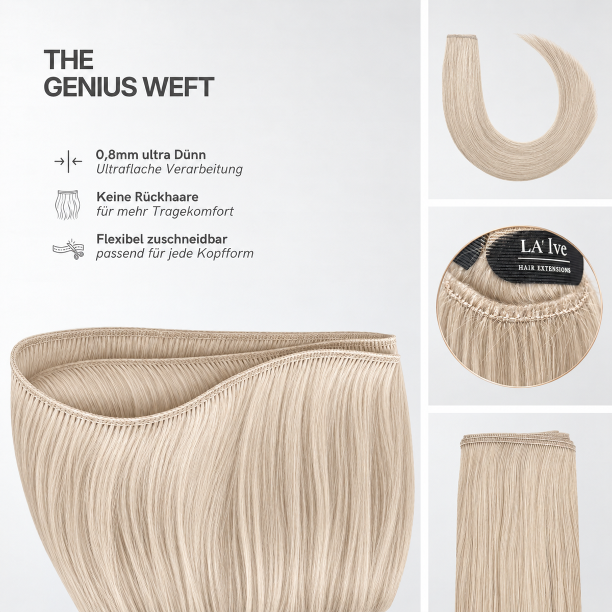 40 cm | Genius Weft | No. 60 light blonde