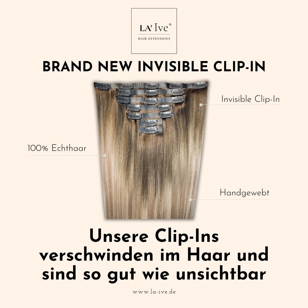 Invisible Clip-In Extensions | Natural Set | Balayage