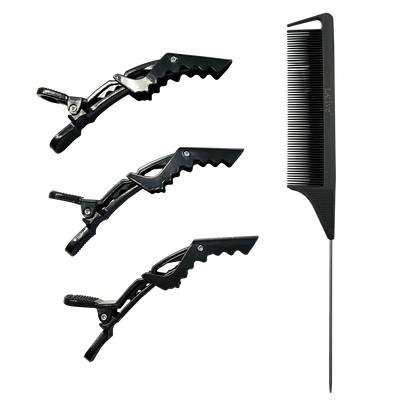 Kamm & Haarclip Set- schwarz - LA’ Ive