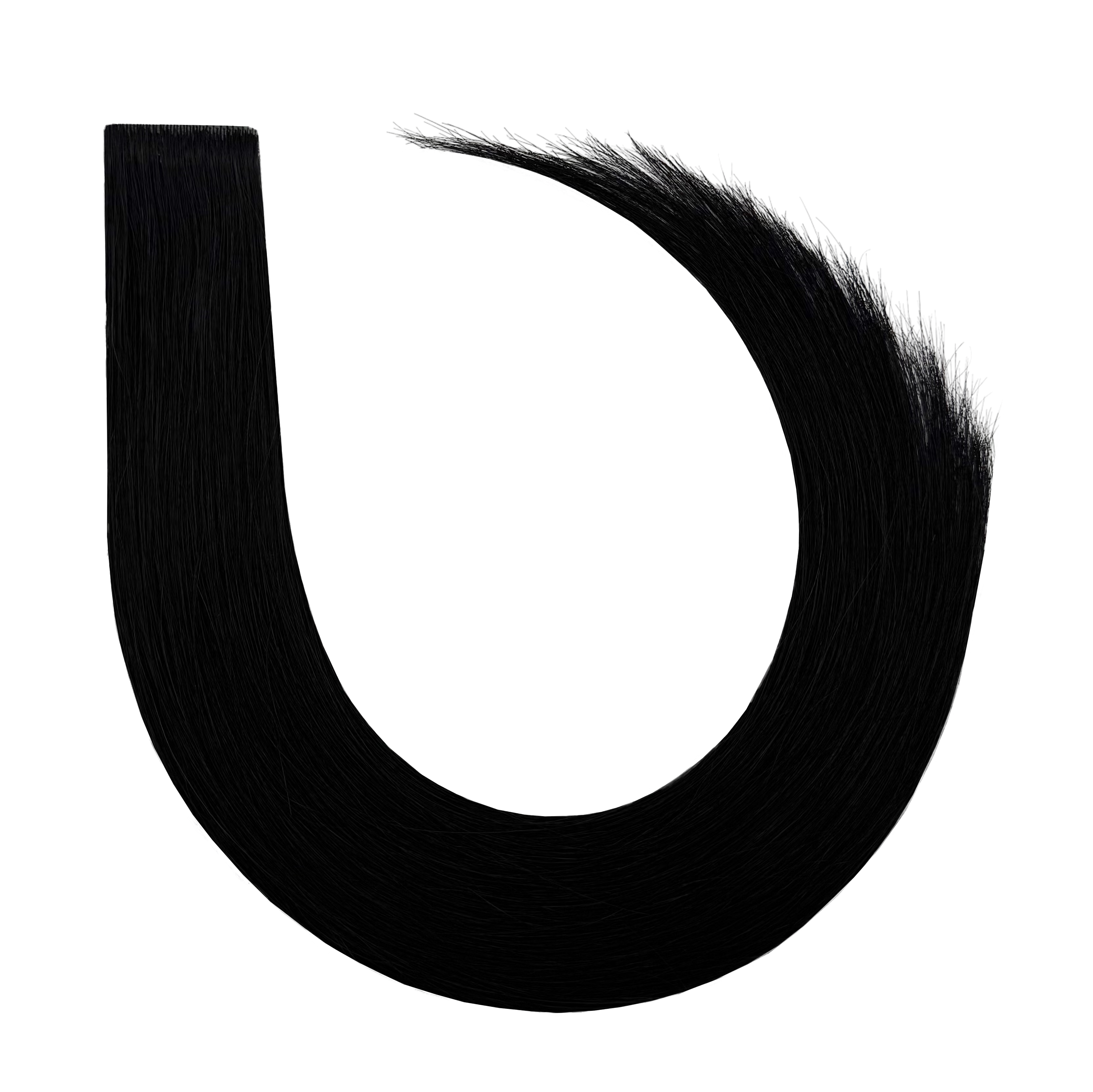 40 cm | Invisible Tape Extensions | No. 01  schwarz
