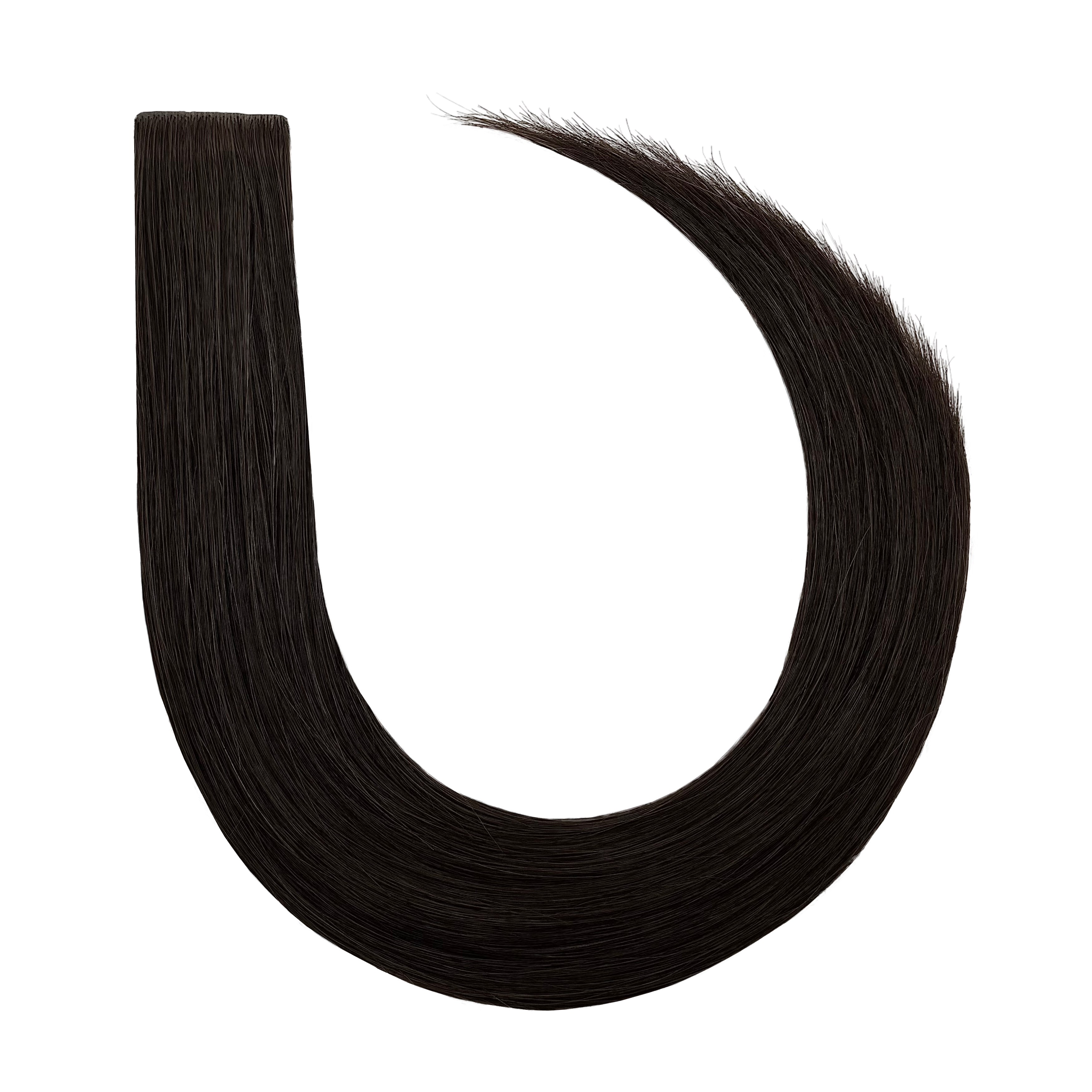 40 cm | Invisible Tape Extensions | No. 1B  schwarzbraun