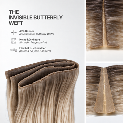 40 cm | Invisible Butterfly Weft | No. 02-10/18A Balayage